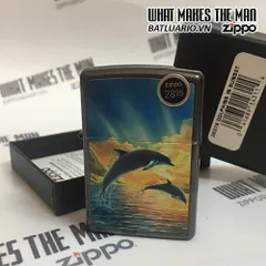 Lighter ZIPPO 28378 - Hình Cá Heo Trong Hoàng Hôn - Quà Tặng Độc Đáo Cho Người Yêu Thích Biển
