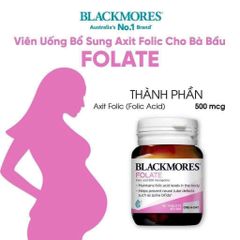 Viên uống Blackmores Folate 500mcg 90 viên – bổ sung acid folic