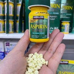 Viên uống Kirkland Low Dose Aspirin 81mg (2×365 viên) - Hỗ trợ sức khỏe tim mạch, giảm nguy cơ đột quỵ, chống viêm hiệu quả