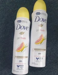 Xịt Khử Mùi Dove Go Fresh Bưởi 150ml - Khử Mùi Hiệu Quả, Tươi Mát, Dành Cho Phái Đẹp, Chăm Sóc Da Mềm Mịn
