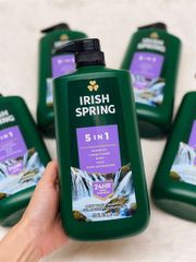 Sữa Tắm Gội Xả Irish Spring 887ml - Giúp Làm Sạch Sâu, Giữ Độ Ẩm, Thư Giãn Và Tươi Mát Cho Cơ Thể
