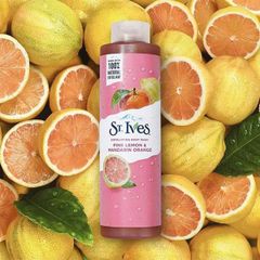 Sữa Tắm St.Ives Chanh Đào 650ml - Dưỡng Ẩm, Làm Sáng Da, Tươi Mát, Sản Phẩm Mới, Dành Cho Da Khỏe Mạnh