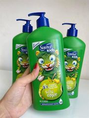 Sữa Tắm Gội Xả Suave Kids 3in1 Silly Apple 532ml - Dịu Nhẹ, Hương Táo Tươi Mát Cho Trẻ Em