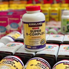Viên uống Kirkland Super B Complex 500 viên – Bổ sung vitamin B hỗ trợ sức khỏe, tăng cường miễn dịch và giảm căng thẳng
