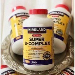 Viên uống Kirkland Super B Complex 500 viên – Bổ sung vitamin B hỗ trợ sức khỏe, tăng cường miễn dịch và giảm căng thẳng