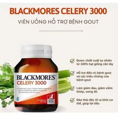 Viên uống Blackmores Celery 3000 50 viên - Hỗ trợ sức khỏe khớp, giảm acid uric cho người bị gút - Sản phẩm tự nhiên từ Úc