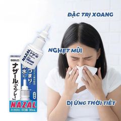 Xịt Mũi Viêm Xoang Nazal 30ml - Giảm Nghẹt Mũi Hiệu Quả, Hỗ Trợ Thông Thoáng Đường Hô Hấp, Sản Xuất Tại Nhật Bản