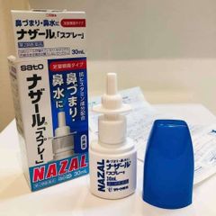 Xịt Mũi Viêm Xoang Nazal 30ml - Giảm Nghẹt Mũi Hiệu Quả, Hỗ Trợ Thông Thoáng Đường Hô Hấp, Sản Xuất Tại Nhật Bản