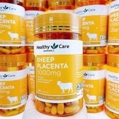 Viên uống nhau thai cừu 5000mg Healthy Care – Làm đẹp da, tái tạo và cung cấp collagen tự nhiên, 100 viên cho làn da trẻ trung và rạng rỡ