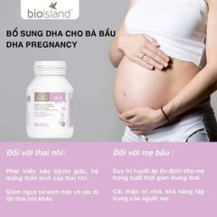 Viên uống DHA cho bà bầu BioIsland 60 viên - Bổ sung dinh dưỡng thiết yếu cho sự phát triển não bộ và thị giác thai nhi