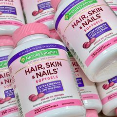 Viên Dẻo Hair, Skin & Nails Nature’s Bounty 250 Viên - Thực Phẩm Chức Năng Tăng Cường Sức Khỏe Tóc, Da, Móng Chinh Phục Mọi Khách Hàng