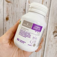 Viên uống tăng chiều cao Lysine Step Up BioIsland 60 viên, hỗ trợ phát triển xương