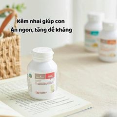 Vitamin Kẽm BioIsland 120 Viên - Tăng Cường Miễn Dịch, Bổ Sung Kẽm cho Trẻ Em - Hỗ Trợ Phát Triển Khỏe Mạnh