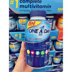 Vitamin Tổng Hợp One A Day Men’s Multivitamins 300 Viên - Tăng Cường Sức Khỏe Nam Dưới 50 Tuổi, Hỗ Trợ Năng Lượng và Đề Kháng
