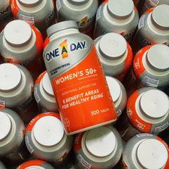 Vitamin Tổng Hợp One A Day 50+ Dành Cho Phụ Nữ - 300 Viên Hỗ Trợ Sức Khỏe Nữ 50 Tuổi Trở Lên, Tăng Cường Sức Đề Kháng, Cải Thiện Tim Mạch