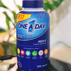 Vitamin Tổng Hợp One A Day Men’s Multivitamins 300 Viên - Tăng Cường Sức Khỏe Nam Dưới 50 Tuổi, Hỗ Trợ Năng Lượng và Đề Kháng