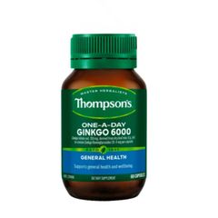 Viên uống bổ não Ginkgo Biloba 6000mg Thompson's One A Day 60 viên - Hỗ trợ tuần hoàn não, cải thiện trí nhớ và tăng cường sự tập trung