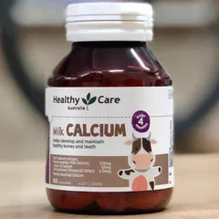 Viên uống canxi cho bé Healthy Care 60 viên - Hỗ trợ phát triển chiều cao và xương chắc khỏe, sản xuất tại Úc