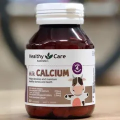 Viên uống canxi cho bé Healthy Care 60 viên - Hỗ trợ phát triển chiều cao và xương chắc khỏe, sản xuất tại Úc