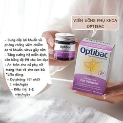 Men vi sinh cho phụ nữ Optibac Probiotics 30 viên - Hỗ trợ tiêu hóa và tăng cường sức đề kháng tự nhiên