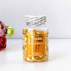 Viên Vitamin E Massage Health Pro Royal Jelly 90 Viên - Tăng Cường Sức Khỏe, Cải Thiện Da và Bổ Sung Năng Lượng tự nhiên