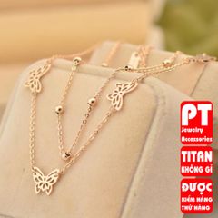 Dây Chuyền Nữ Titan Cao Cấp - Thiết Kế Tinh Tế, Sang Trọng, An Toàn Cho Da, Dành Cho Phái Đẹp - Nhiều Màu Sắc Thịnh Hành