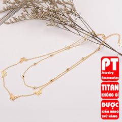 Dây Chuyền Nữ Titan Cao Cấp - Thiết Kế Tinh Tế, Sang Trọng, An Toàn Cho Da, Dành Cho Phái Đẹp - Nhiều Màu Sắc Thịnh Hành