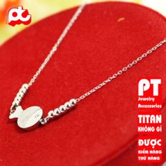 Dây chuyền nữ titan cao cấp - Sang trọng, bền bỉ, chống trầy xước, phụ kiện thời trang hoàn hảo cho phong cách nữ tính