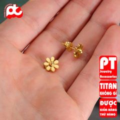 Bông Tai Nữ Titan Cao Cấp - Phụ Kiện Thời Trang Sang Trọng, Chống Gỉ, An Toàn Cho Da - Hàng Chính Hãng