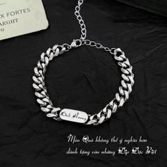 Lắc Tay Khắc Tên Đôi Unisex - Vòng Tay Tùy Chỉnh theo Yêu Cầu, Quà Tặng Ý Nghĩa Cho Các Cặp Đôi