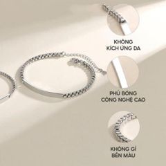 Vòng Tay Đôi Khắc Tên Miễn Phí - Lắc Tay Nam Nữ Minco Accessories - Quà Tặng Bạn Thân Ý Nghĩa