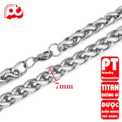 Dây Chuyền Titan Cao Cấp Nam - Thiết Kế Đẳng Cấp, Kháng Oxy Hóa, Phụ Kiện Thời Trang Mạnh Mẽ và Sang Trọng
