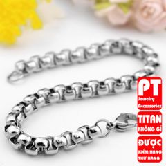 Lắc Tay Nam Titan Cao Cấp - Chất Liệu Không Gỉ, Phong Cách Mạnh Mẽ, Độc Đáo - Phụ Kiện Thời Trang Nam Thời Thượng