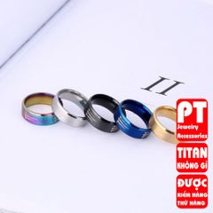 Nhẫn Nam Titan Cao Cấp - Phong Cách Đẳng Cấp, Chống Gỉ và Trầy Xước, Phụ Kiện Thời Trang Nam Tinh Tế, Quà Tặng Ý Nghĩa