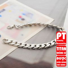 Lắc Tay Titan Nam Cao Cấp 7mm - Thiết Kế Nam Tính, Không Gỉ, Thời Trang Bền Bỉ, Phụ Kiện Sang Trọng Cho Phái Mạnh