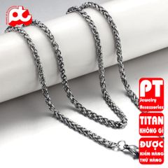 Dây Chuyền Nam Titan Cao Cấp 5mm - Thiết Kế Mạnh Mẽ, Chống Gỉ, An Toàn Cho Da - Trang Sức Thời Trang Nam Tính, Quà Tặng Ý Nghĩa