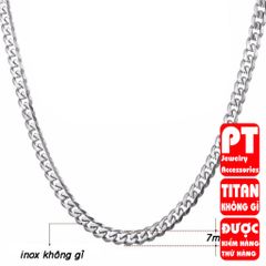Dây Chuyền Titan Cao Cấp Nam Nữ - Trang Sức Hiphop Đẳng Cấp, Bền Bỉ, Chống Gỉ, Phong Cách Nam Tính