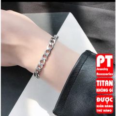 Lắc Tay Titan Cao Cấp Nam Nữ - Phong Cách Đẳng Cấp, Bền Bỉ, Không Gỉ, Phụ Kiện Thời Trang Nam Tính 9mm