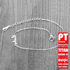 Lắc chân titan nữ cao cấp sang trọng không đen trangsucpt 400357