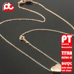 Dây chuyền nữ titan cao cấp thời trang trangsucpt không đen giá rẻ PTDCNT74 400367