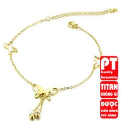Lắc chân nữ hình bướm hỡ titan cao cấp thời trang PT Jewelry & Accessories 400385