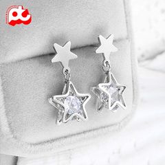 Bông tai nữ titan cao cấp thời trang PT Jewelry & Accessories không đen giá rẻ PTBTNT16 400401