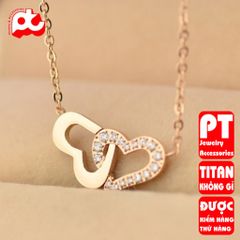 Dây chuyền nữ titan cao cấp thời trang trangsucpt không đen giá rẻ PTDCNT113 400404