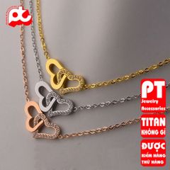Dây chuyền nữ titan cao cấp thời trang trangsucpt không đen giá rẻ PTDCNT113 400404