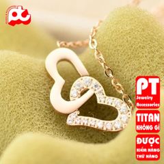 Dây chuyền nữ titan cao cấp thời trang trangsucpt không đen giá rẻ PTDCNT113 400404