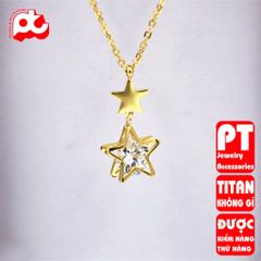 Dây chuyền nữ titan cao cấp thời trang trangsucpt không đen giá rẻ PTDCNT131 400408