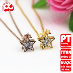 Dây chuyền nữ titan cao cấp thời trang trangsucpt không đen giá rẻ PTDCNT131 400408
