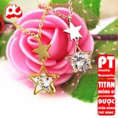 Dây chuyền nữ titan cao cấp thời trang trangsucpt không đen giá rẻ PTDCNT131 400408