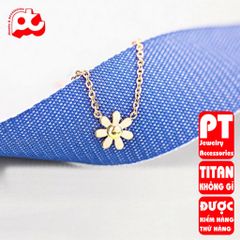 Dây chuyền nữ titan cao cấp thời trang trangsucpt không đen giá rẻ PTDCNT120 400417