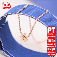 Dây chuyền nữ titan cao cấp thời trang trangsucpt không đen giá rẻ PTDCNT120 400417
